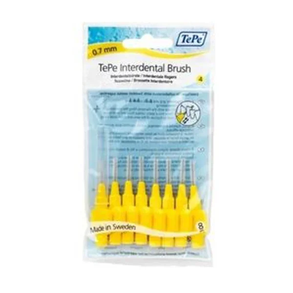 Φωτογραφία προϊόντος: Tepe Interdental Brush-Μεσοδόντια Βουρτσάκια No 0.7mm (size 4), 8τεμ