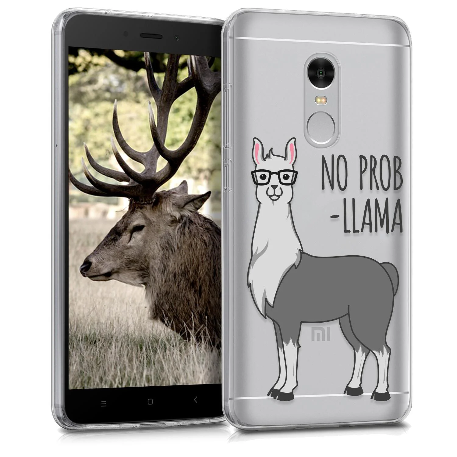 Φωτογραφία προϊόντος: KW Slim Fit Gel Case Prob-Liama (41545.04) Θήκη Σιλικόνης Διάφανη (Xiaomi Redmi Note 4)