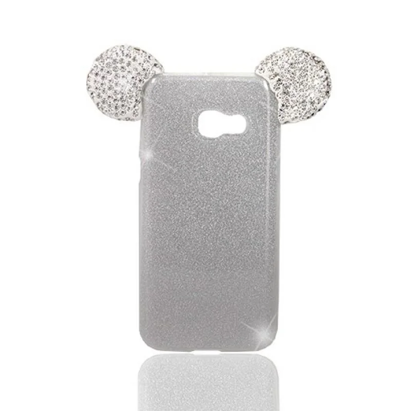 Φωτογραφία προϊόντος: 3D Mouse Ears Strass Soft Case - Grey (Samsung Galaxy A3 2017)