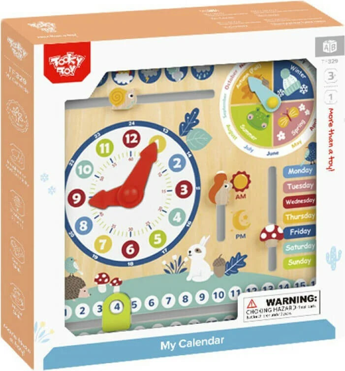 Φωτογραφία προϊόντος: Tooky Toys Εκπαιδευτικό Παιχνίδι ξύλινο, "Το Ημερολόγιο μου".