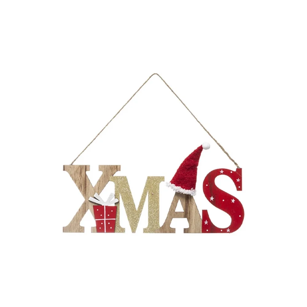 Φωτογραφία προϊόντος: Plastona Γράμματα XMAS ξύλινο κρεμ. 10,5Χ30