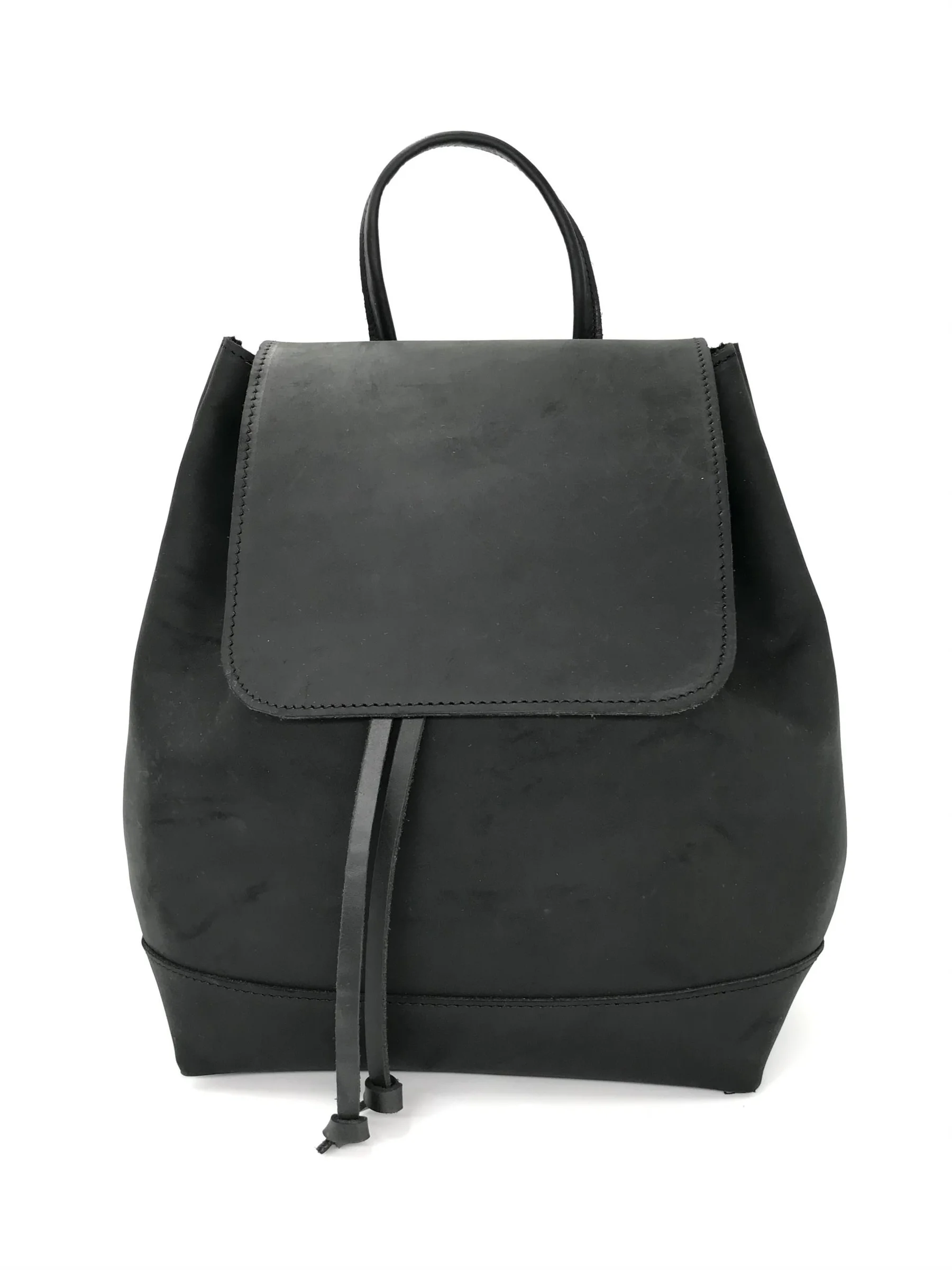 Φωτογραφία προϊόντος: OEM Pouch backpack black/ δερμάτινο σακίδιο πλάτης