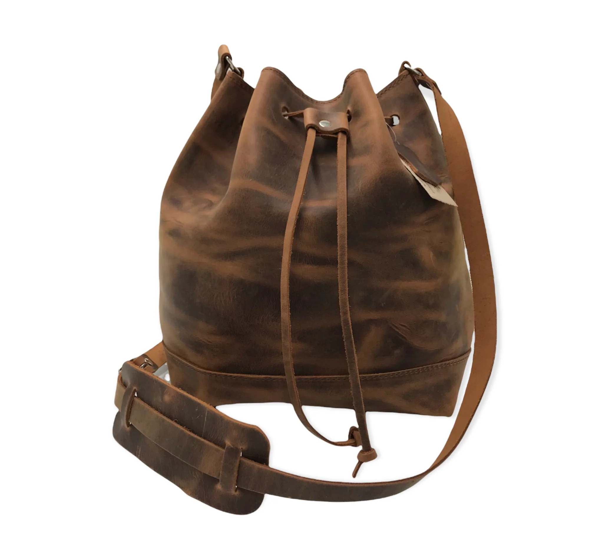 Φωτογραφία προϊόντος: OEM Pouch crossbody leather bag / brown