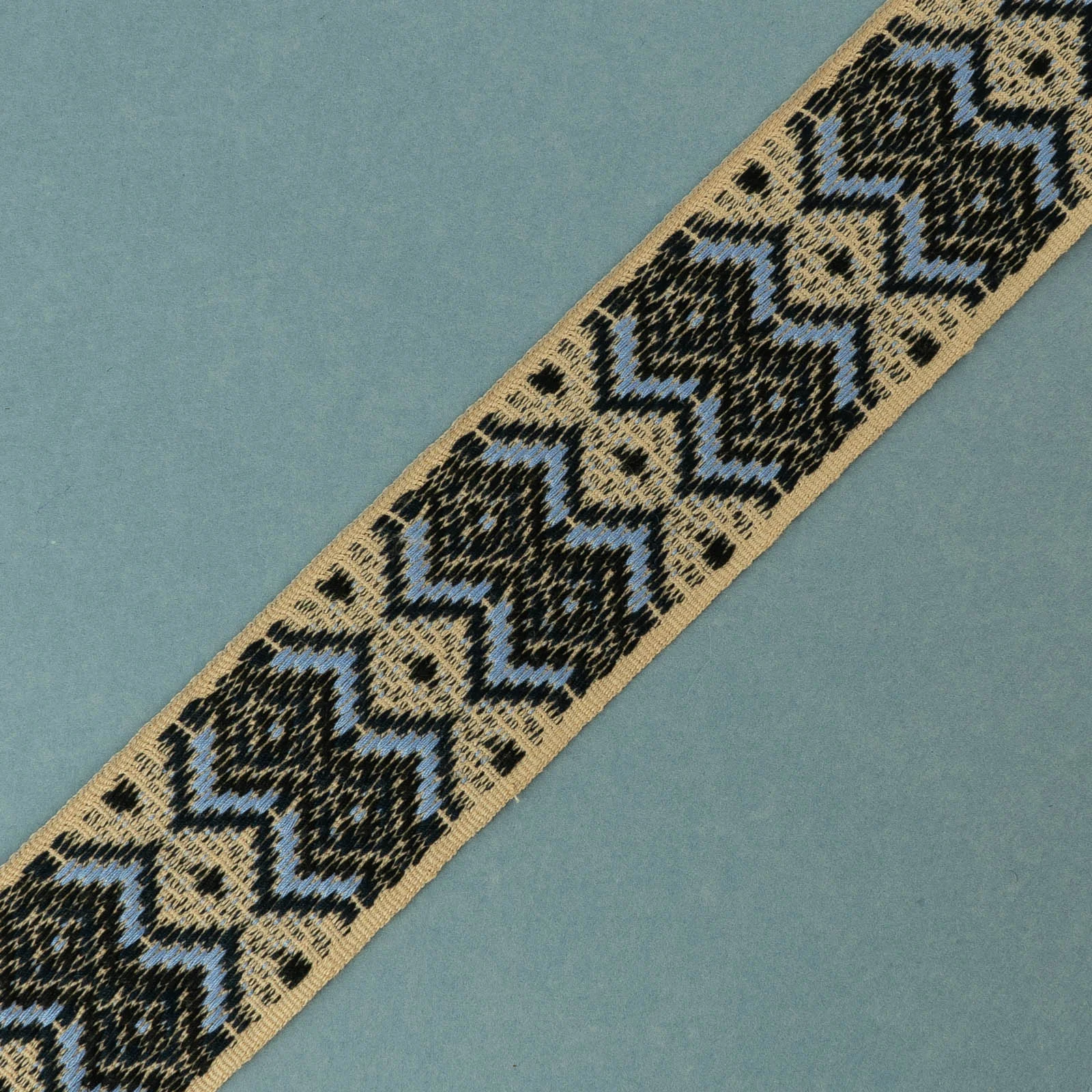 Φωτογραφία προϊόντος: Tape Rhombus Beige Base - Navy Blue - Purple Blue - Black Koralli 5 Cm