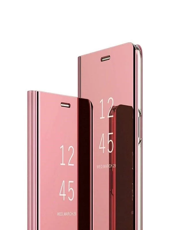 Φωτογραφία προϊόντος: OEM MIRROR CLEAR VIEW ΘΗΚΗ ΓΙΑ SAMSUNG GALAXY A72 4G - ΡΟΖ ΧΡΥΣΗ
