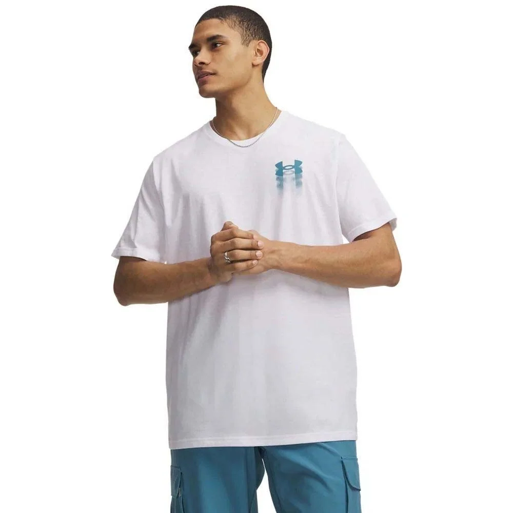 Φωτογραφία προϊόντος: Under Armour Men's Blur Logo Shortsleeve T-Shirt Άσπρο 6009245-100 (Under Armour)