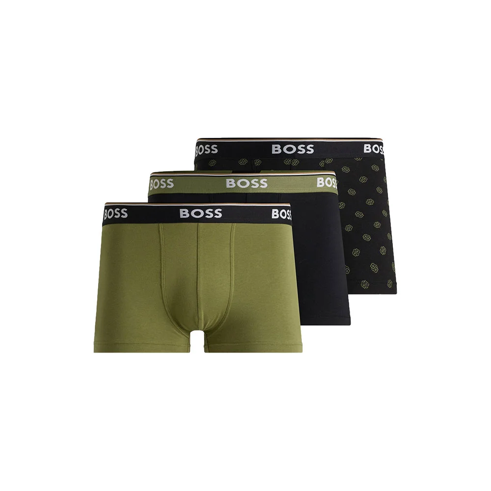 Φωτογραφία προϊόντος: Ανδρικό Boxer Cotton Stretch 3pack BOSS 50531701-990 Μαύρο Λαδί