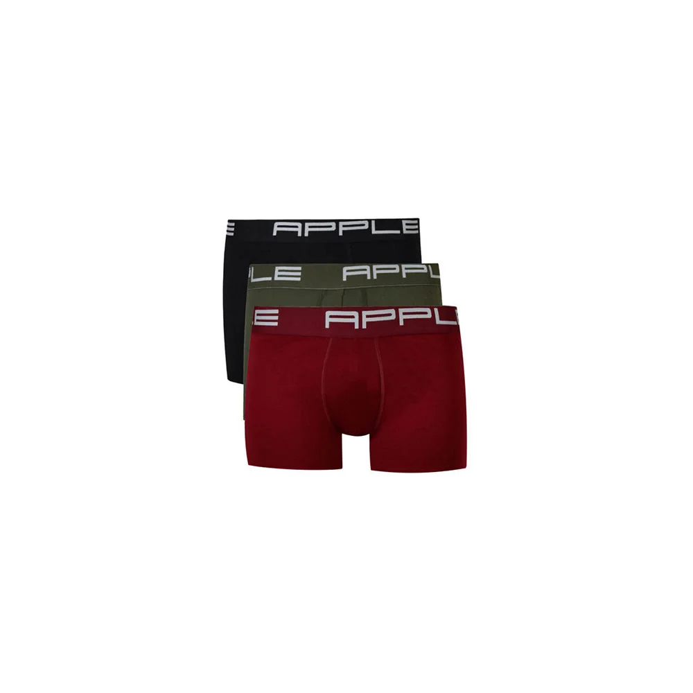 Φωτογραφία προϊόντος: Ανδρικό Boxer Apple 3pack 0114965_black_bordeaux_khaki Μαύρο Μπορντό Χακί