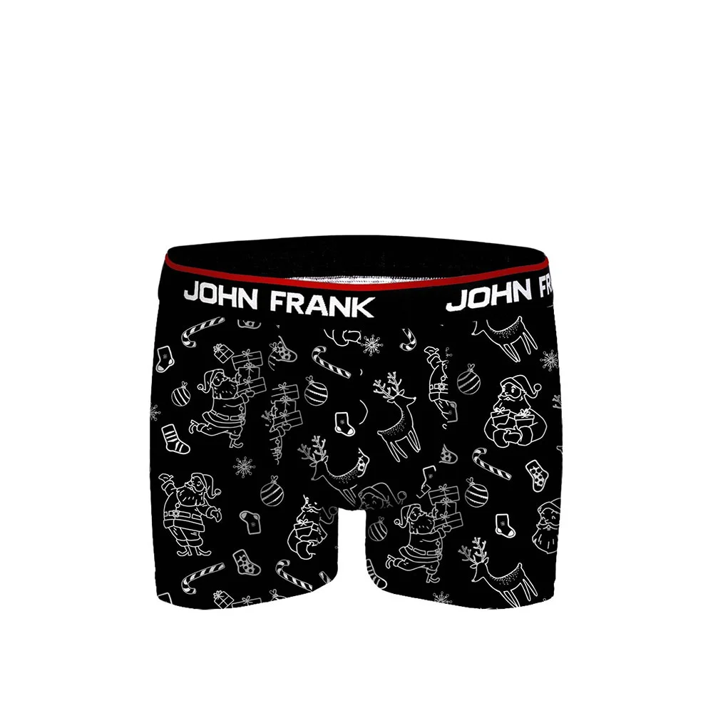Φωτογραφία προϊόντος: Ανδρικό Boxer John Frank JFBD50-CH-SHINING-XMAS Μαύρο