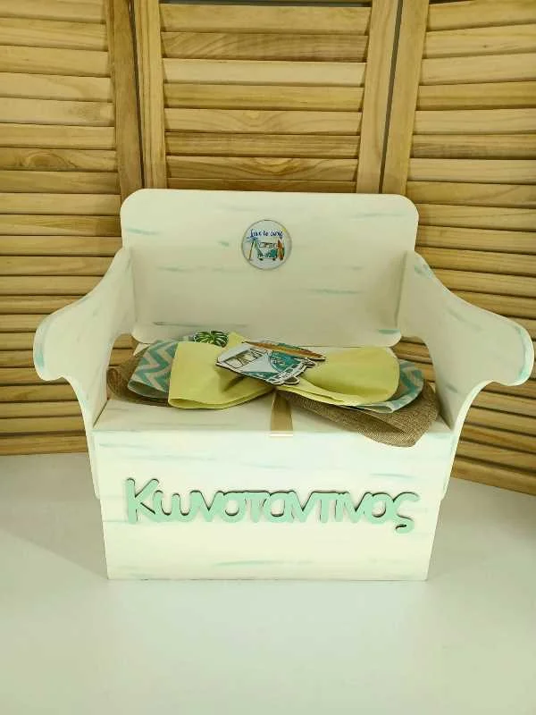 Φωτογραφία προϊόντος: Κουτί Βάπτισης Θρανίο-Παγκάκι ME 3519