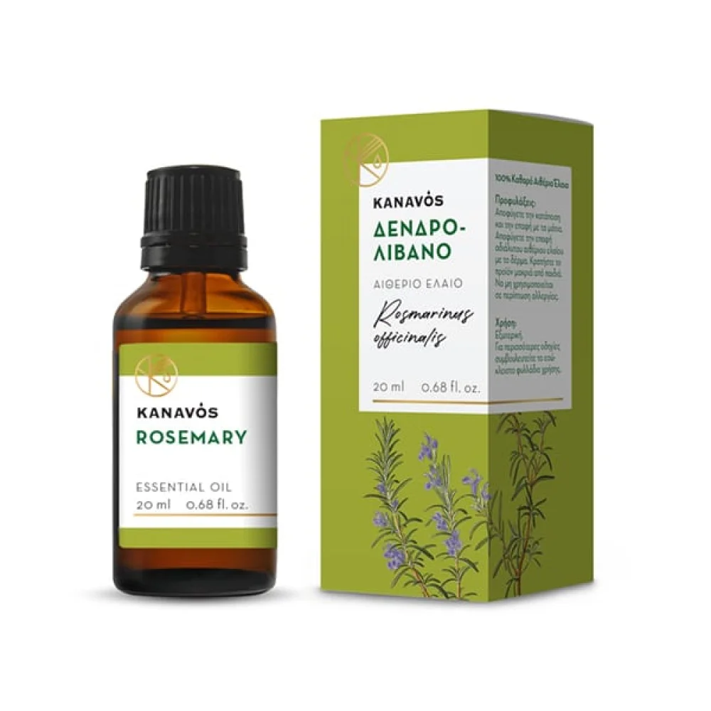 Φωτογραφία προϊόντος: Kanavos Essential Oil Rosemary, Αιθέριο Έλαιο Δενδρολίβανο 20ml