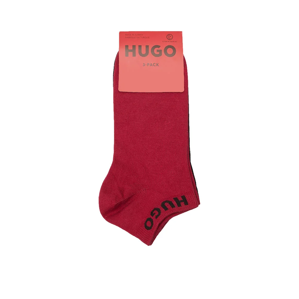 Φωτογραφία προϊόντος: Unisex Κοντές Κάλτσες 3pack HUGO 50516397-964 Λευκό Κόκκινο Μαύρο