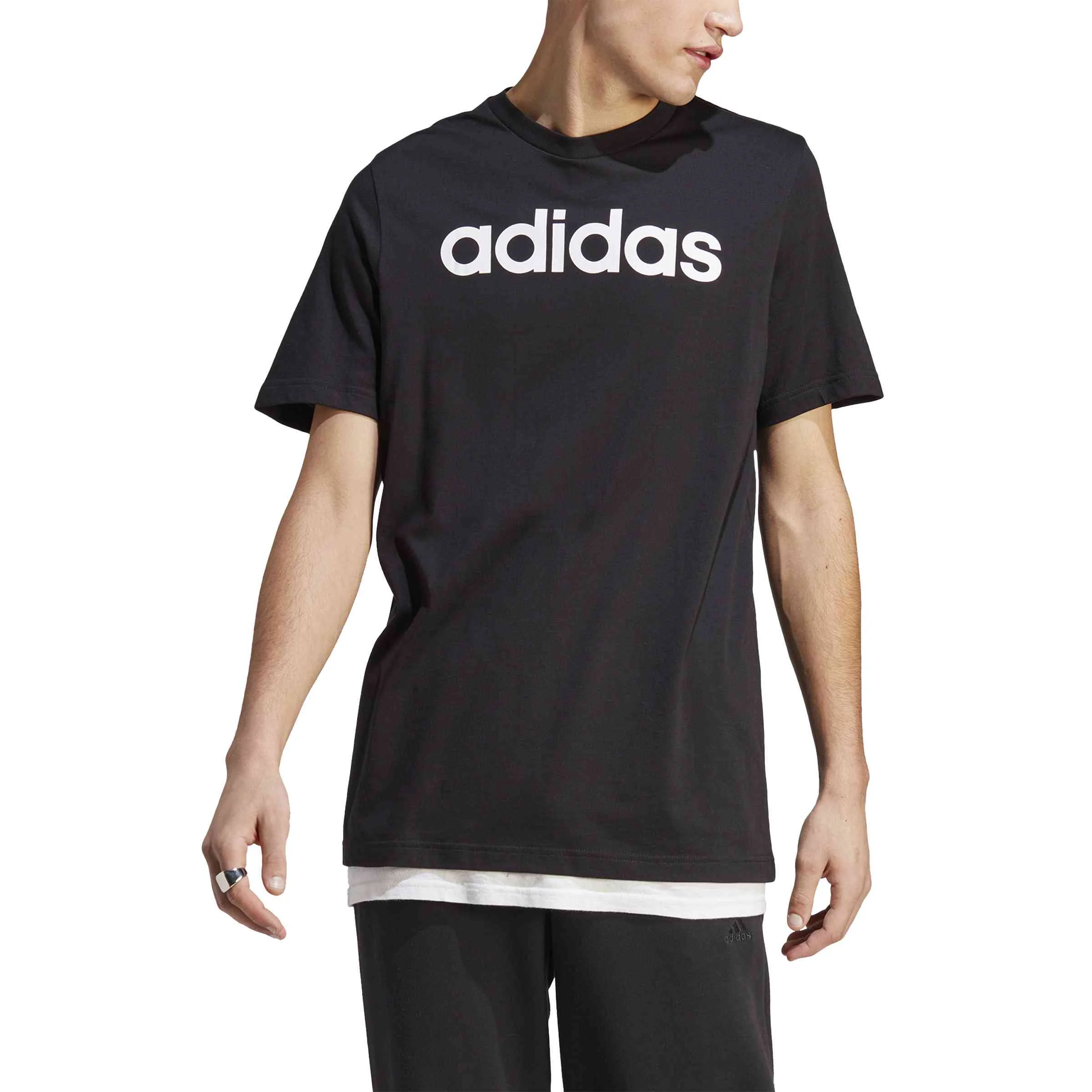 Φωτογραφία προϊόντος: Adidas Essentials Linear T-shirt Black-White IC9274