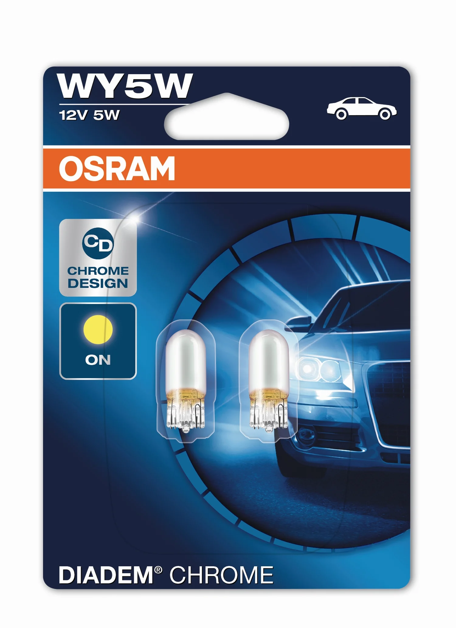 Φωτογραφία προϊόντος: OSRAM WY5W W2.1x9.5d Diadem Chrome (2827DC-02B) 2τμχ