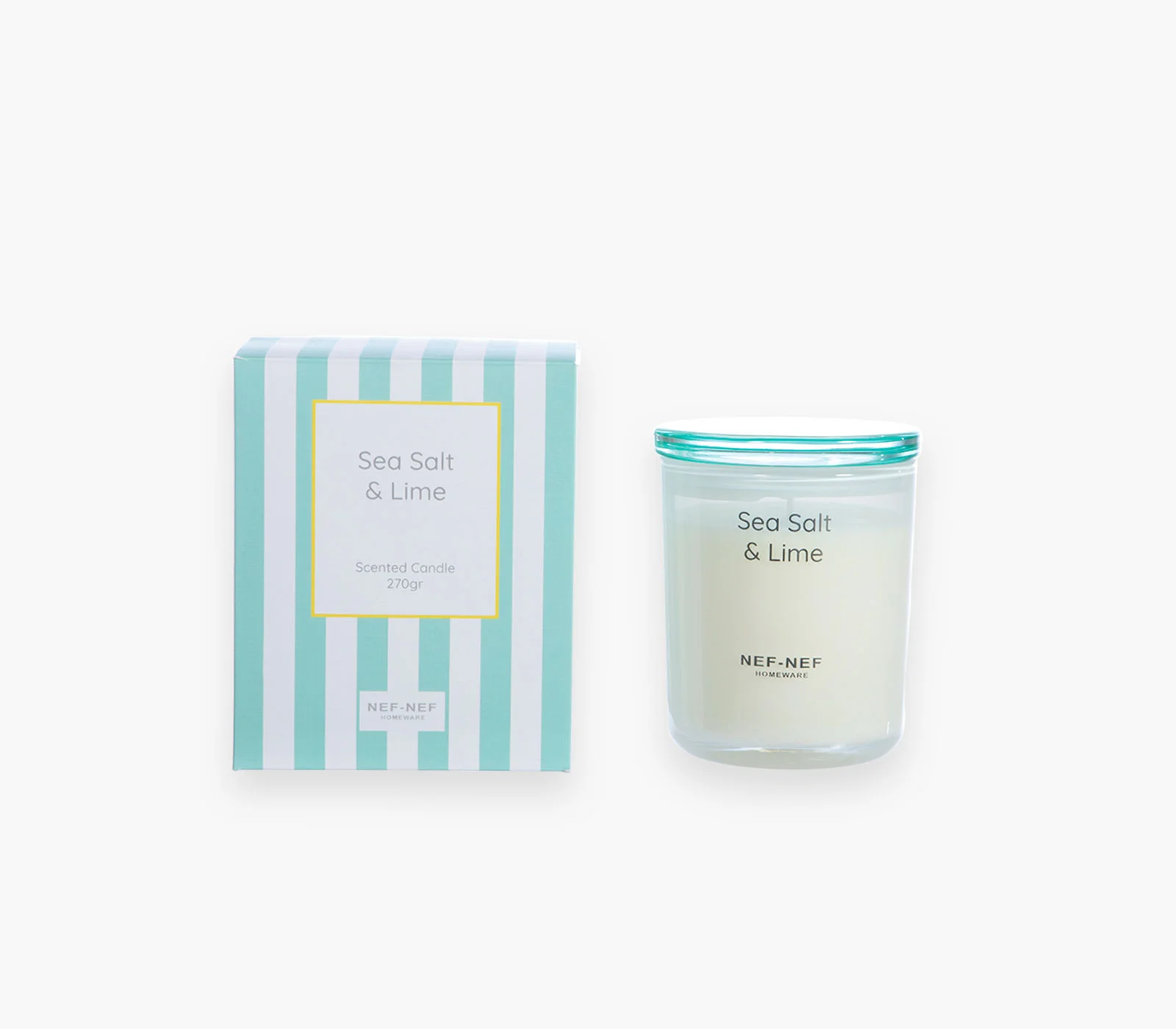 Φωτογραφία προϊόντος: Αρωματικό Κερί Nef-Nef Homeware Sea Salt + Lime 270gr