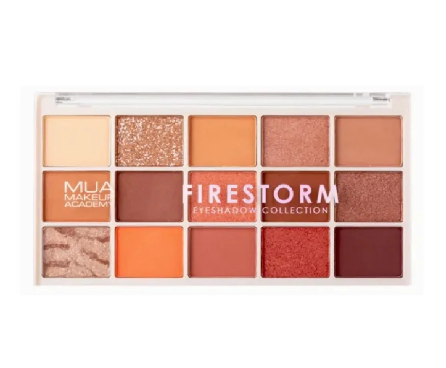 Φωτογραφία προϊόντος: MUA FIRESTORM 15 SHADE Παλέτα Σκιών Mατιών