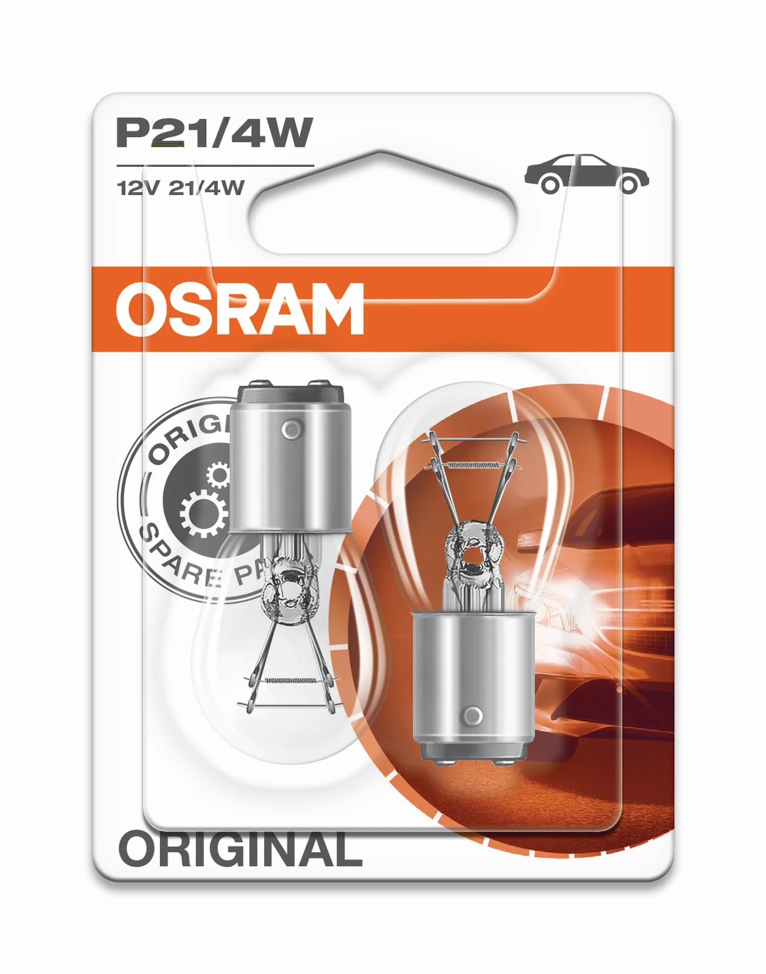 Φωτογραφία προϊόντος: OSRAM P21/4W BAZ15d 12V Original Line (7225-02B) 2τμχ