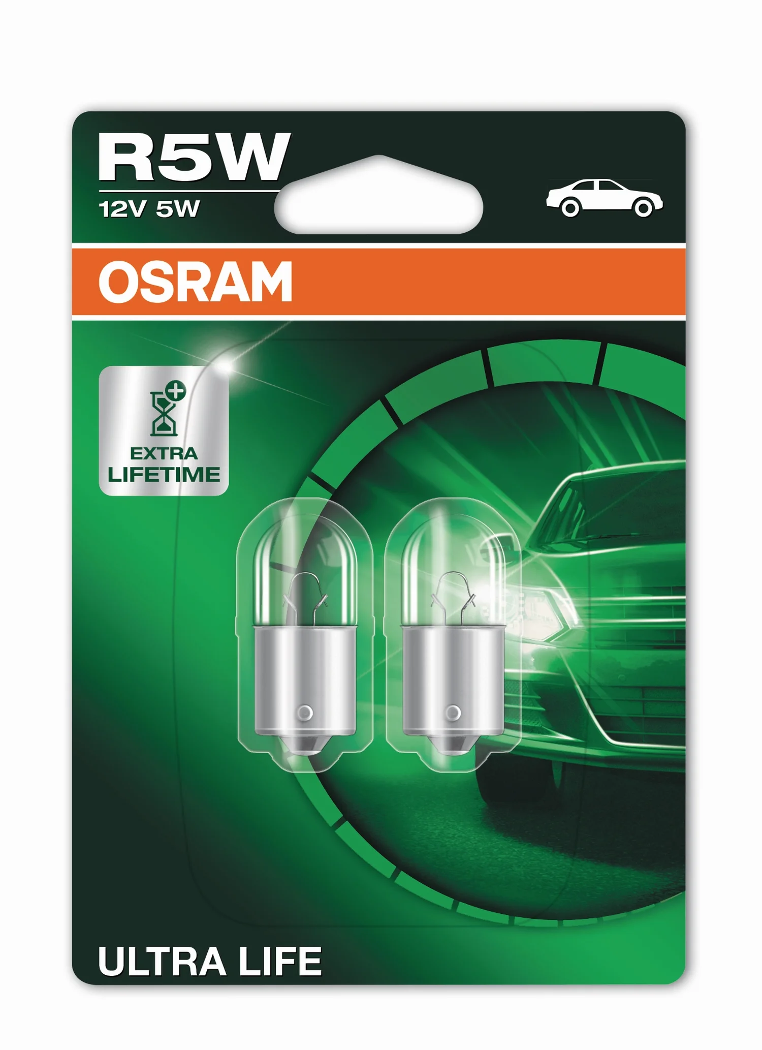 Φωτογραφία προϊόντος: OSRAM R5W BA15s ULTRA LIFE (5007ULT-02B) 2τμχ