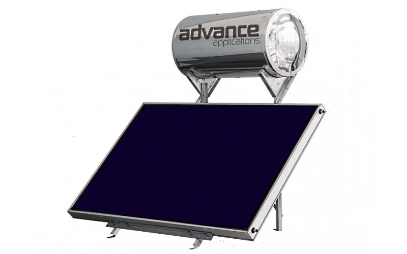 Φωτογραφία προϊόντος: Advance Solar INOX PLUS 160lt/2,50m² Inox Ηλιακός Διπλής ενέργειας ταράτσας με 1 οριζόντιο επιλεκτικό συλλέκτη 2,50m² 160lt