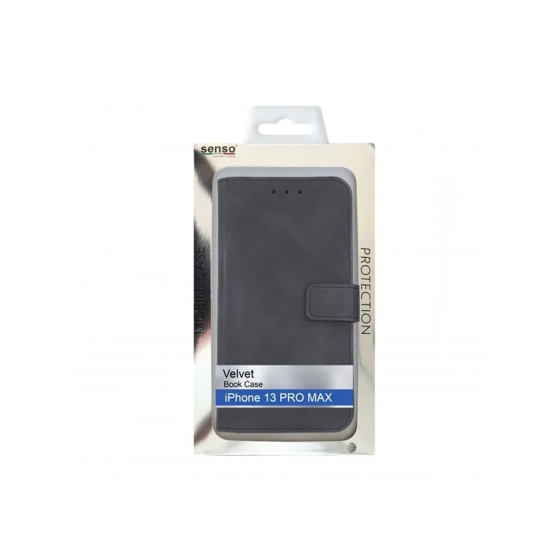 Φωτογραφία προϊόντος: SENSO VELVET BOOK IPHONE 13 PRO MAX black