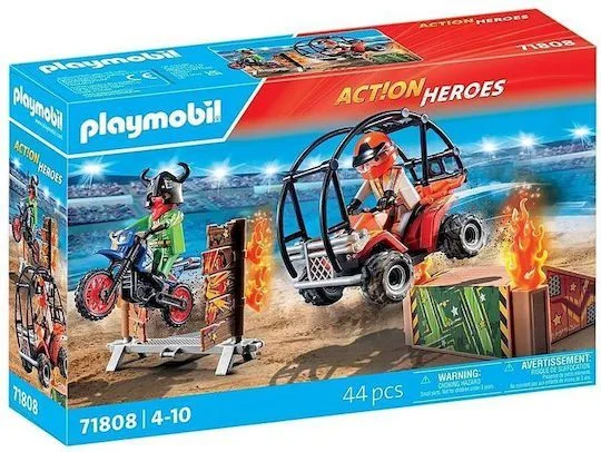 Φωτογραφία προϊόντος: Playmobil Action Heroes Ακροβατικά με Γουρούνα +#038; Μηχανή για 4-10 ετών