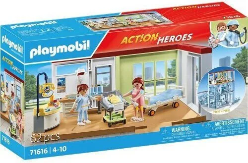 Φωτογραφία προϊόντος: Playmobil Action Heroes Μαιευτική Κλινική για 4-10 ετών