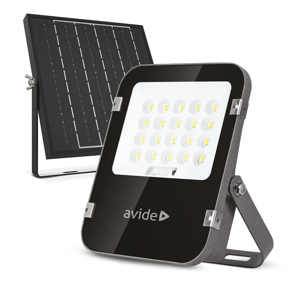 Φωτογραφία προϊόντος: OEM Avide LED Ηλιακός Προβολέας 50W CW 6400K με Ξεχωριστό Ηλιακό Πάνελ και Τηλεχειριστήριο-ASOLFLCW-5AH-SMSP
