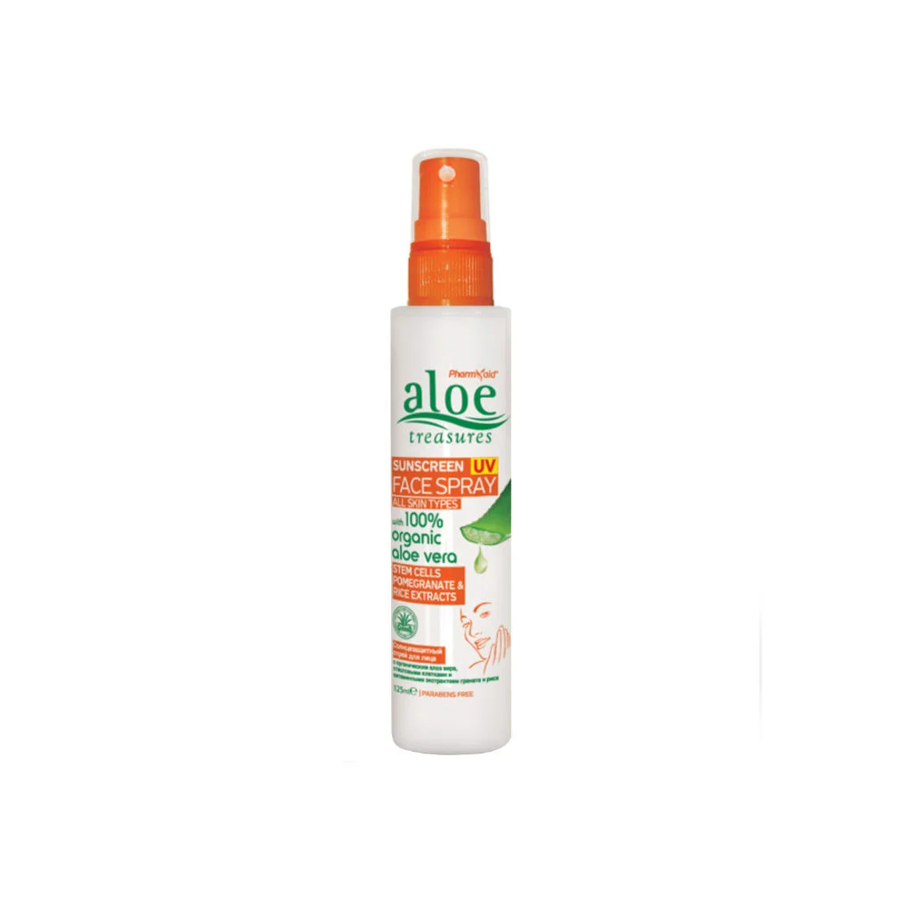 Φωτογραφία προϊόντος: ALOE TREASURES FACE SPRAY SUNSCREEN UV 125ml