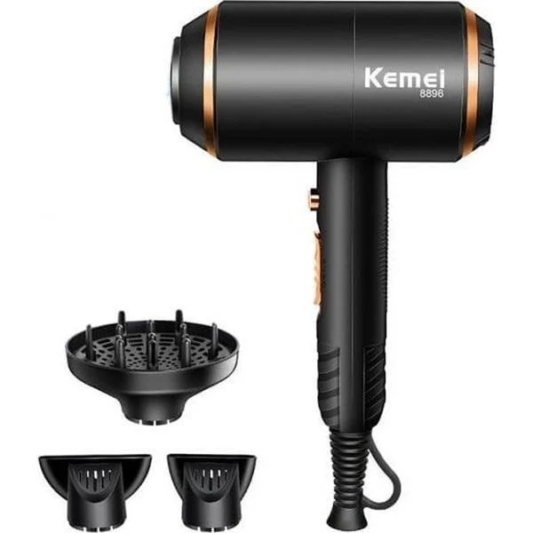 Φωτογραφία προϊόντος: OEM Kemei Ionic Επαγγελματικό Πιστολάκι Μαλλιών με Φυσούνα 1700W KM-8896