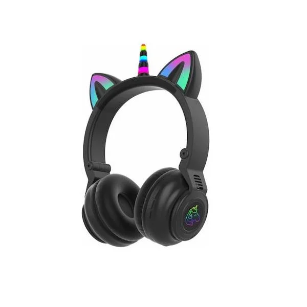 Φωτογραφία προϊόντος: OEM Ασύρματα Bluetooth Over Ear Ακουστικά με 7 ώρες Λειτουργίας Μαύρα Unicorn STN27