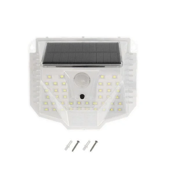 Φωτογραφία προϊόντος: OEM LED Ηλιακό φωτιστικό εξωτερικού χώρου 84 SMD 2835 πλαστικό 1.5W 130LM με αισθητήρα κίνησης 6500K IP65 GD-186 GDPLUS
