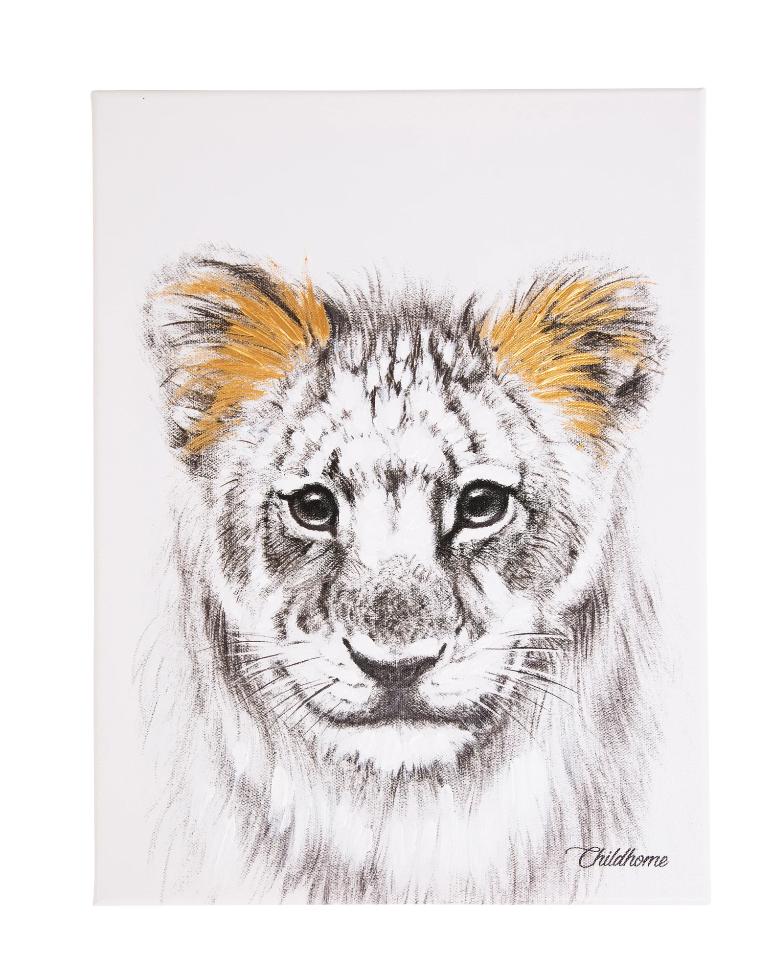 Φωτογραφία προϊόντος: Κάδρο Lion Childhome Gold 30*40cm