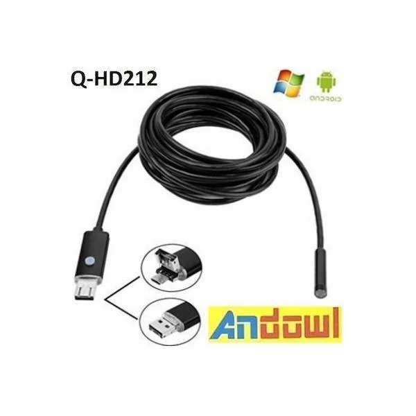 Φωτογραφία προϊόντος: OEM Andowl Q-HD212 Ενδοσκοπική Κάμερα για Κινητό με Ανάλυση 640x480 pixels και Καλώδιο 10m