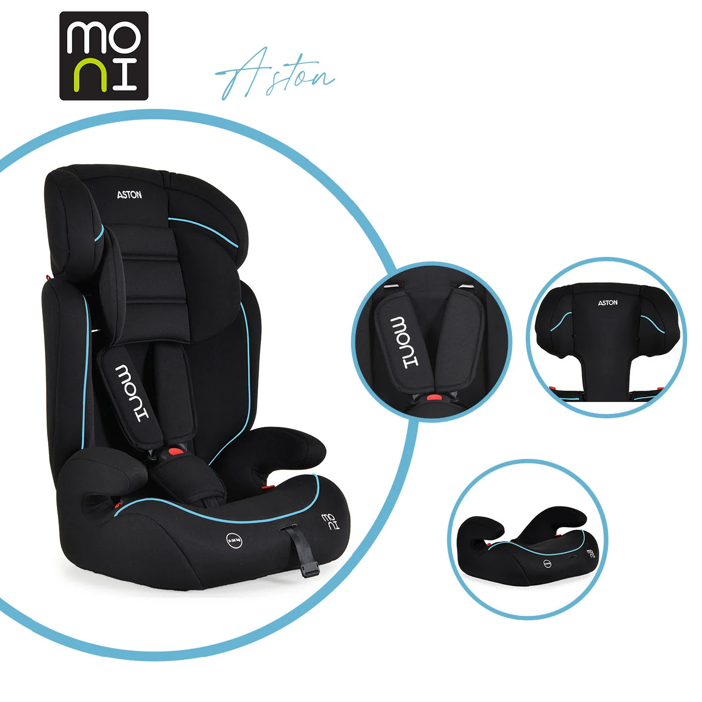 Φωτογραφία προϊόντος: MONI - Baby car seat Aston turquoise - 3801005151219