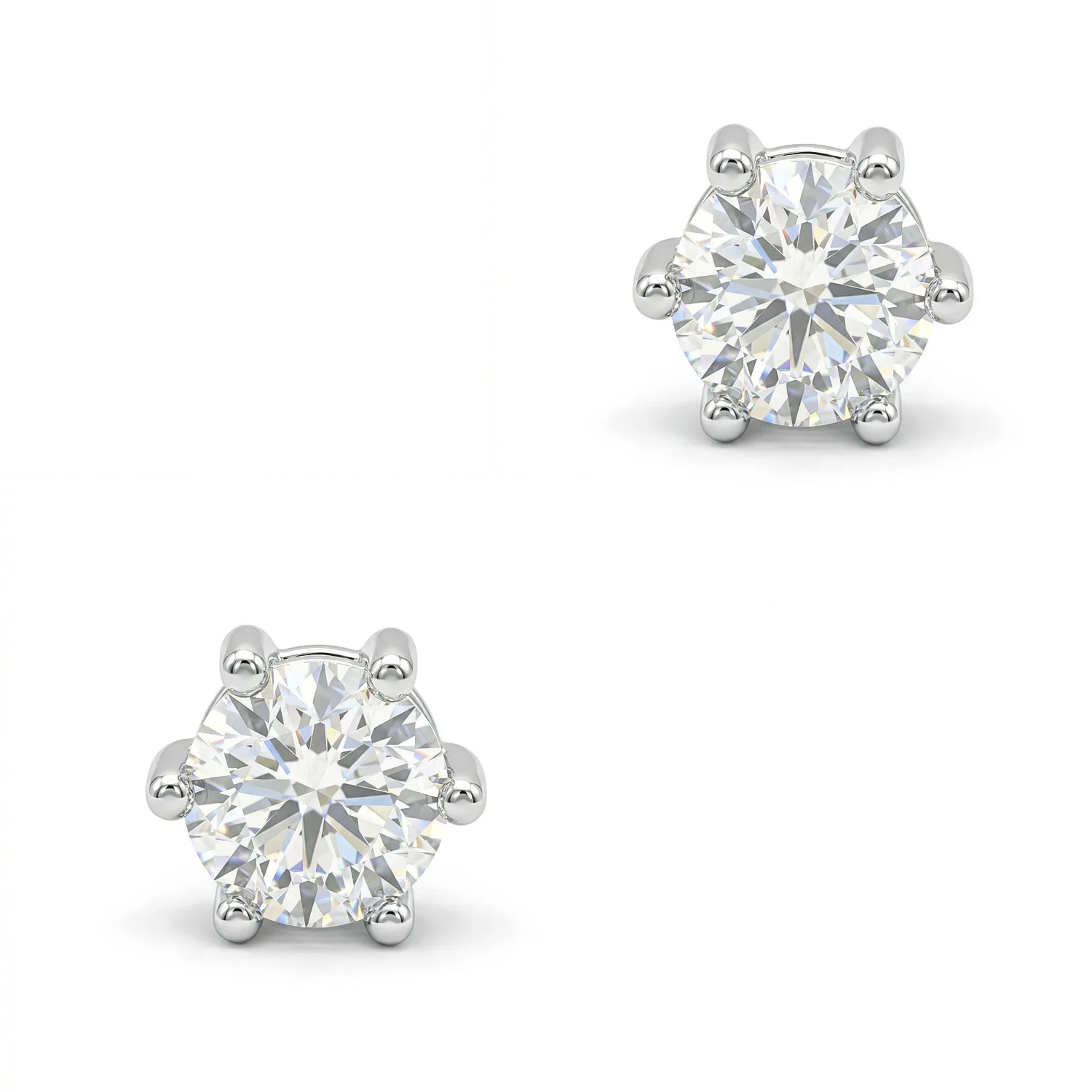 Φωτογραφία προϊόντος: Σκουλαρίκια με Moissanite Diamonds από Ασήμι SK4055