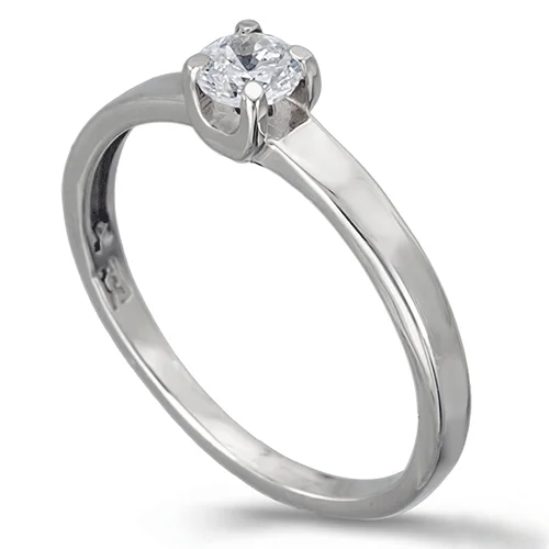 Φωτογραφία προϊόντος: fenixjewelry Λευκόχρυσό Μονόπετρο Δαχτυλίδι 14k 0312Λ1