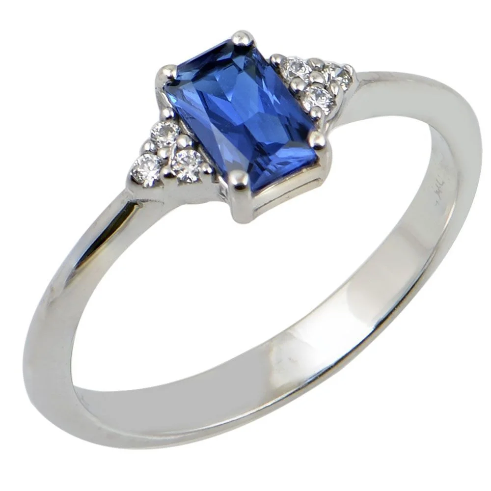 Φωτογραφία προϊόντος: fenixjewelry Λευκοχρυσο Δαχτυλίδι 14κ Μπλε Ζιργκον 3453Λ