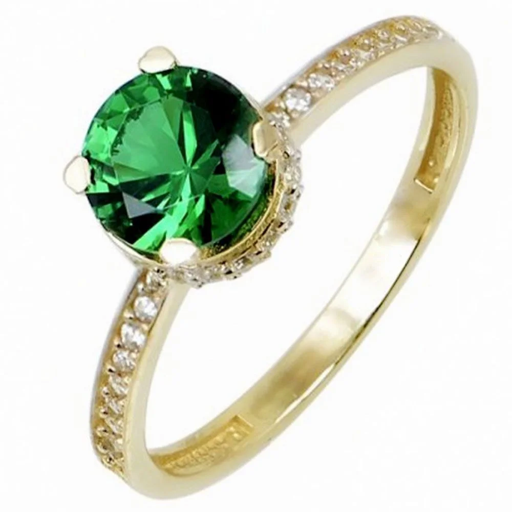 Φωτογραφία προϊόντος: fenixjewelry Χρυσό Δαχτυλίδι 14k Πρασινο Ζιργκον 3049κ