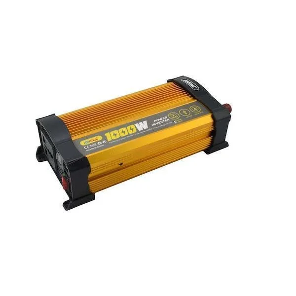 Φωτογραφία προϊόντος: OEM Andowl Inverter Αυτοκινήτου Τροποποιημένου Ημιτόνου 1000W για Μετατροπή 12V DC σε 220V AC με 2xUSB Q-KS1000