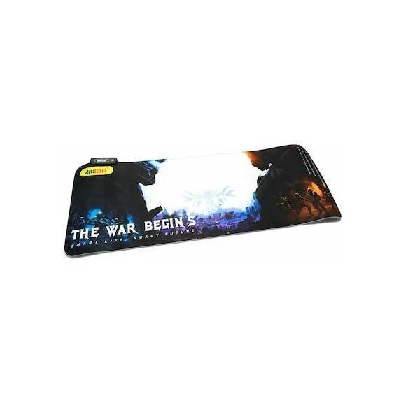 Φωτογραφία προϊόντος: OEM Andowl The War Begins Gaming Mouse Pad XXL 800mm με RGB Φωτισμό Q-R10