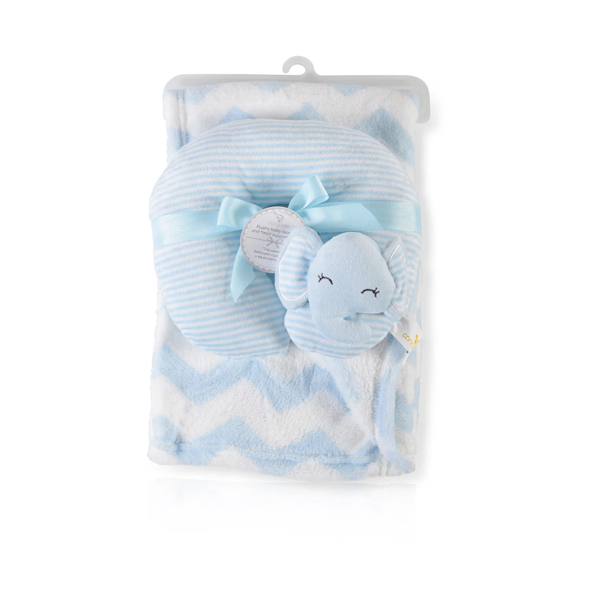 Φωτογραφία προϊόντος: CANGAROO - Baby Blanket 90/75 cm with a pillow Sammy blue - 3800146267575