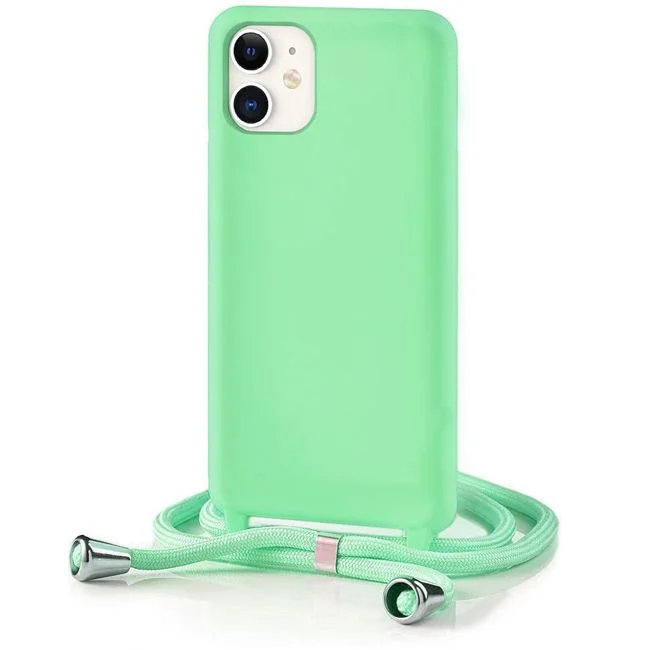 Φωτογραφία προϊόντος: Θήκη Orso Soft TPU Κορδόνι Matcha Green iPhone 11