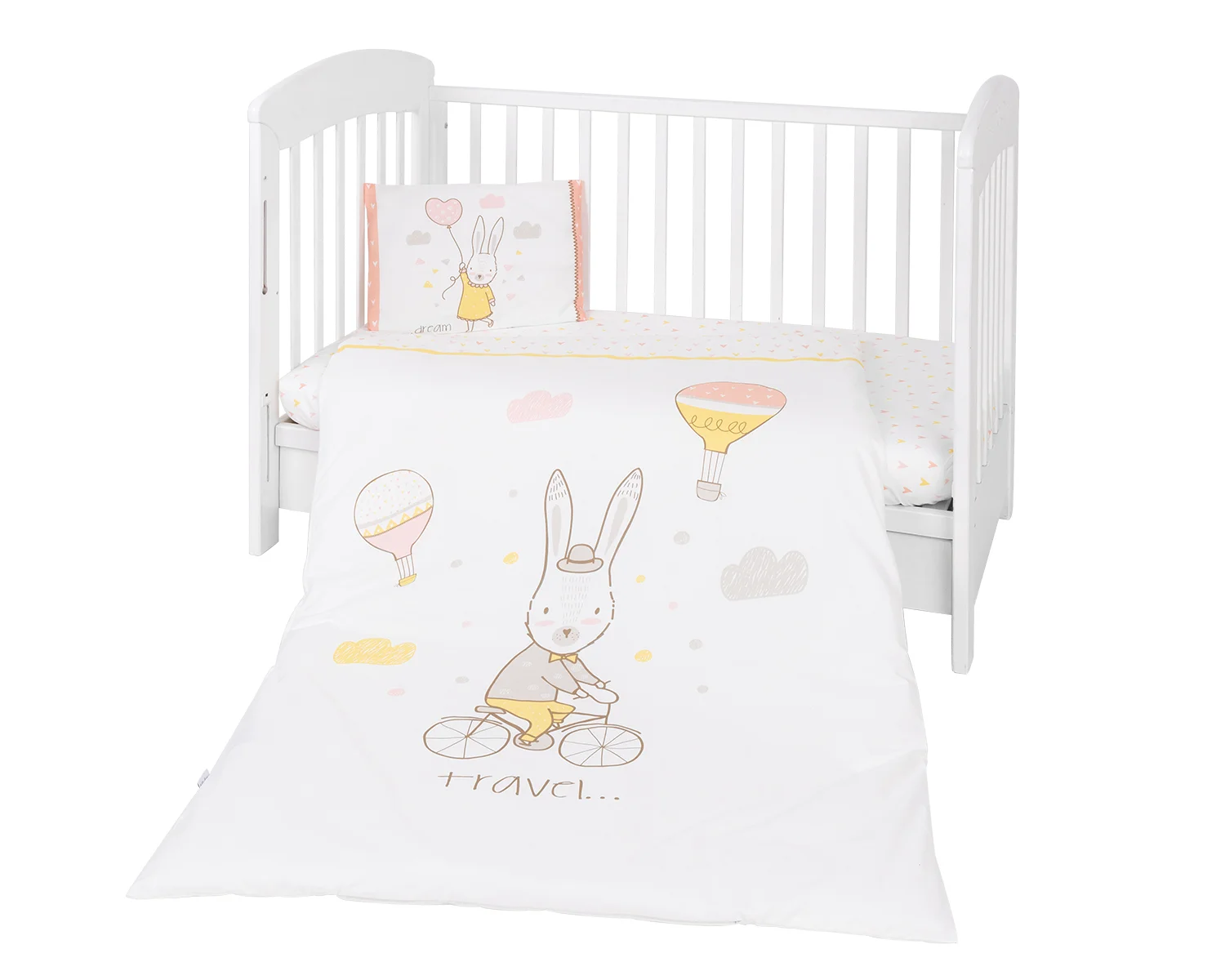 Φωτογραφία προϊόντος: Kikka Boo - Bedding set 5pcs Rabbits in Love - 41101050042
