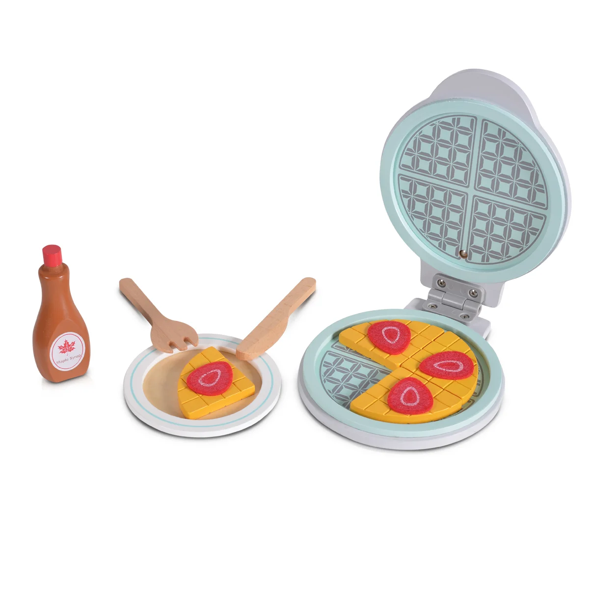 Φωτογραφία προϊόντος: MONI TOYS - 4334 Wooden waffle set 13 pcs - 3800146221706