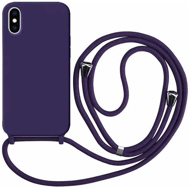 Φωτογραφία προϊόντος: Θήκη Orso Cloud Κορδόνι Elderberry iPhone X/Xs