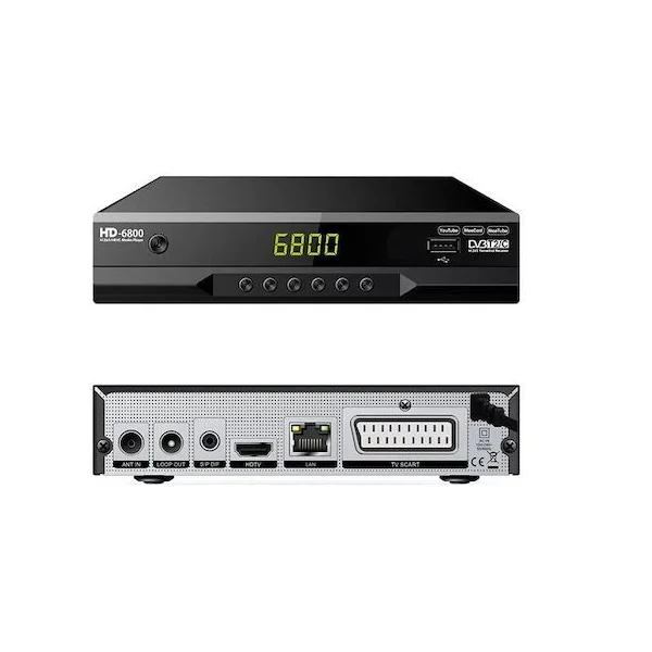 Φωτογραφία προϊόντος: OEM HD6800 Ψηφιακός Δέκτης Mpeg-4 HD (720p) με Λειτουργία PVR (Εγγραφή σε USB) Σύνδεσεις SCART / HDMI