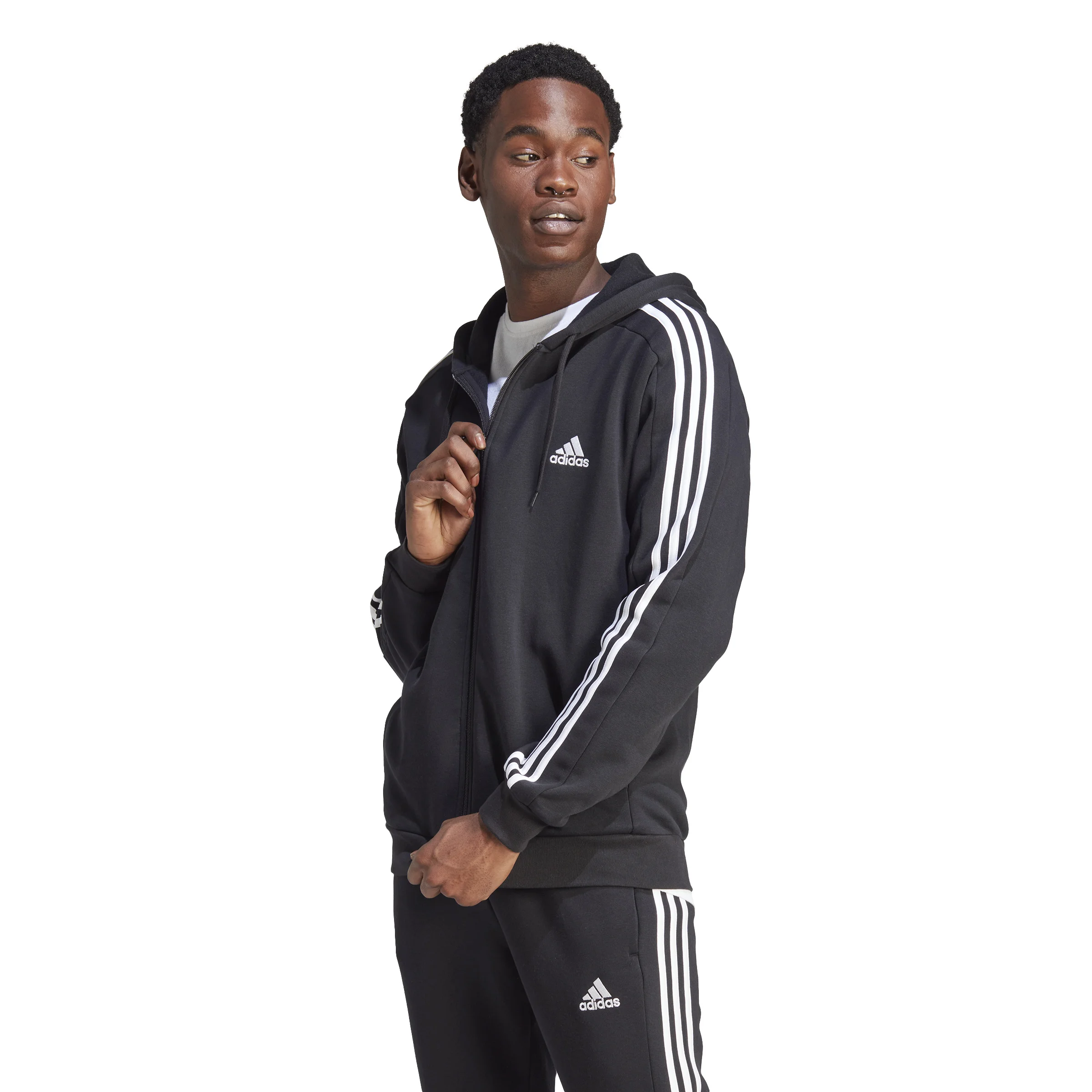 Φωτογραφία προϊόντος: Adidas Ανδρική Ζακέτα FL 3S Hoodie IB4029 Μαύρη