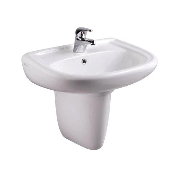 Φωτογραφία προϊόντος: [:en]Semi Pedestal Basin Trend 56cm[:el]Νιπτήρας με Ημικολώνα Trend 56cm[:]