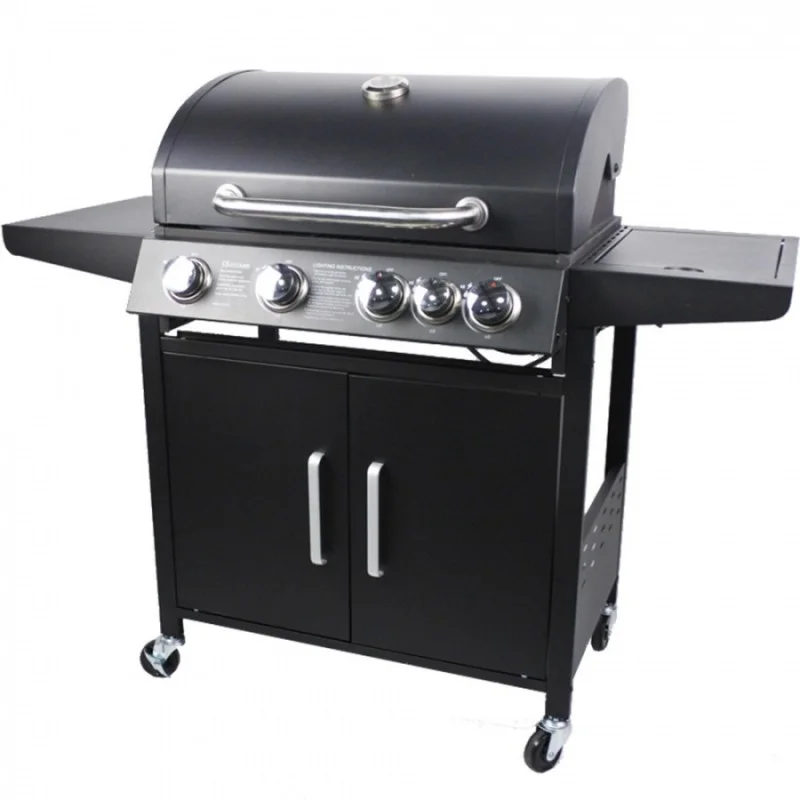 Φωτογραφία προϊόντος: BORMANN BBQ4100 Ψηστιέρα Υγραερίου 4+1 Εστιών με Μαντεμένια Σχάρα (019114)