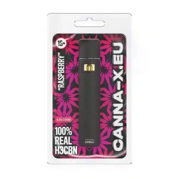 Φωτογραφία προϊόντος: Canna-X Disposable Vape Pen 91% H3CBN Raspberry – 1ml